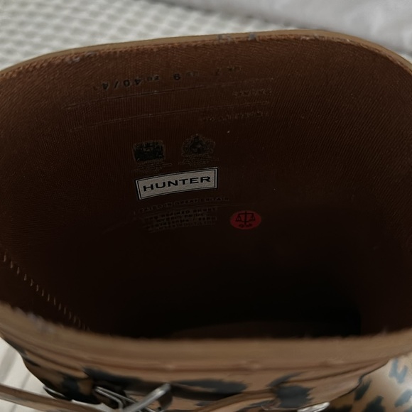 Hunter Original Refined Short Waterproof Rain Boot Leopard - Picture 5 of 12